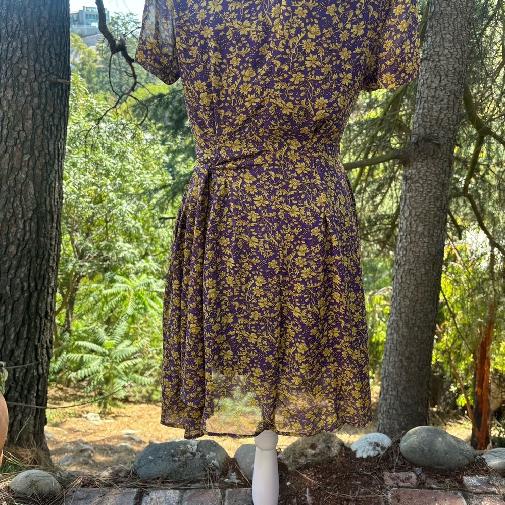 MELLODAY Purple and Yellow Floral Dress - Picture 5 of 9